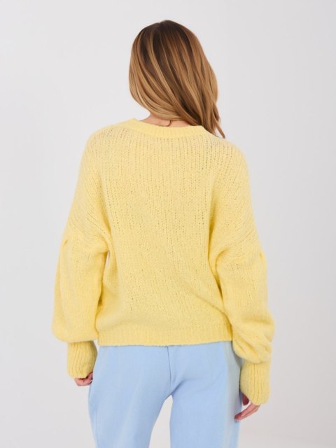 Sweter-MI-SW-0302.18-jasny żółty