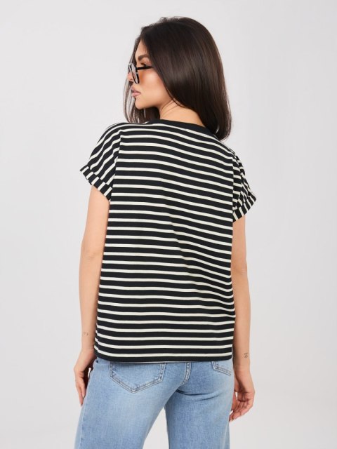 T-shirt-D12127M02858A-czarny