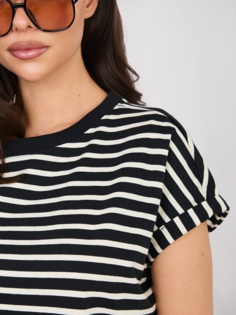 T-shirt-D12127M02858A-czarny