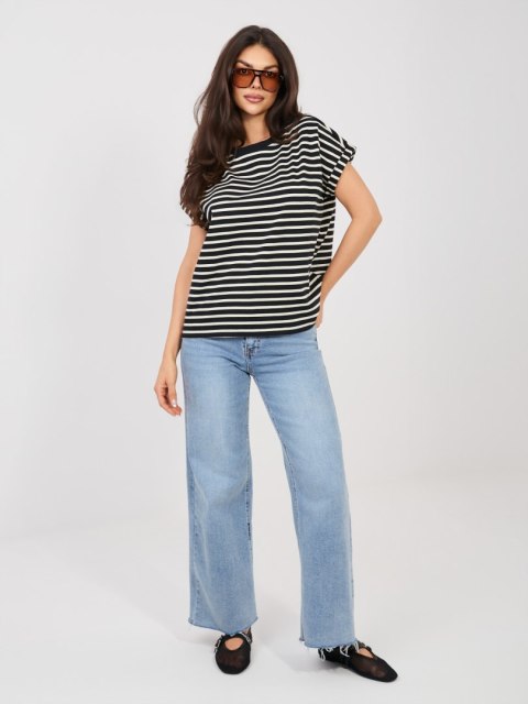 T-shirt-D12127M02858A-czarny