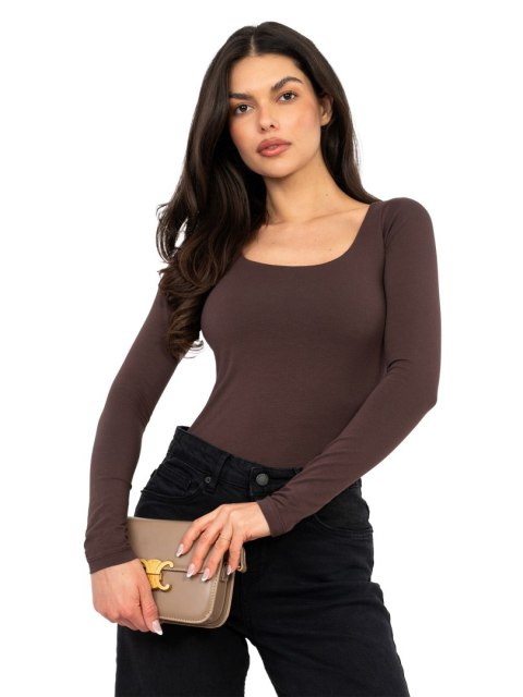 Bluzka-RV-BZ-A1193.26-ciemny brązowy