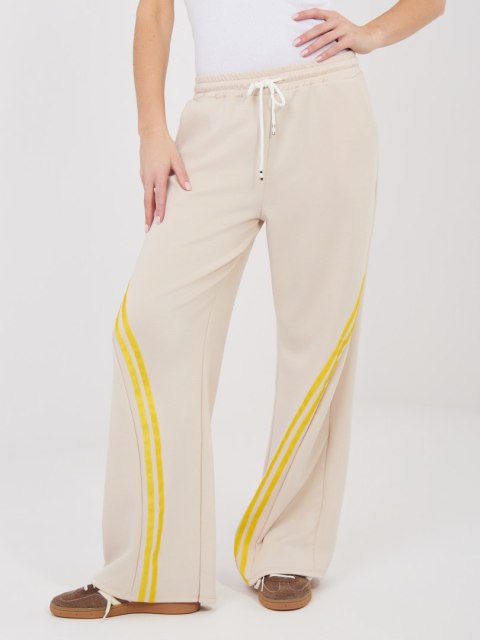 Spodnie dresowe-IT-DR-22168.66-beżowy