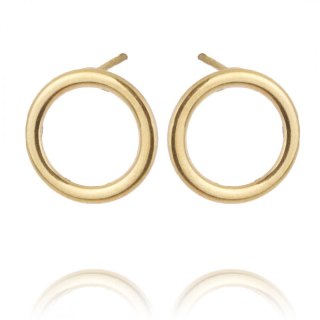 Kolczyki ze stali szlachetnej pozłacanej KST2449