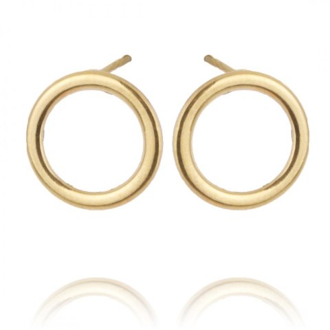 Kolczyki ze stali szlachetnej pozłacanej KST2449