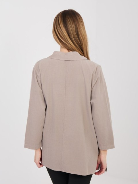 Koszula-IT-KS-FL10188.27-ciemny bezowy