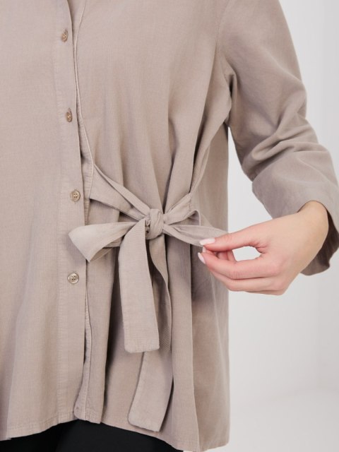 Koszula-IT-KS-FL10188.27-ciemny bezowy