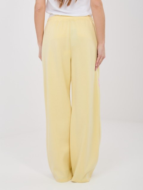 Spodnie dresowe-IT-DR-22168.66-jasny żółty