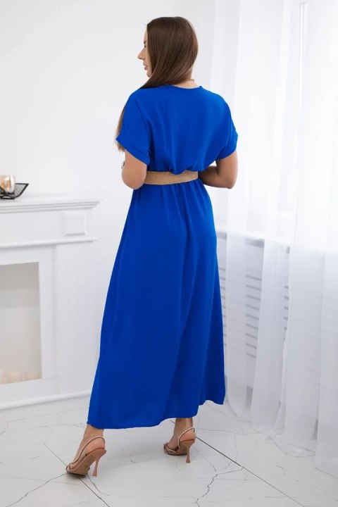 elegancka sukienka damska chabrowa