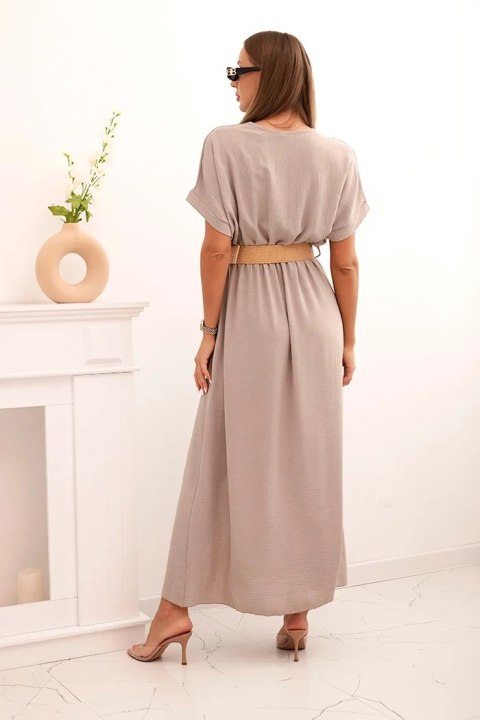 elegancka sukienka maxi fango