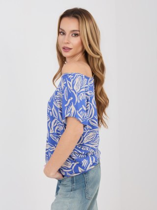 T-shirt-D12110M02646E-ciemny niebieski