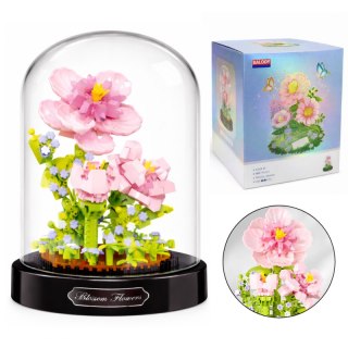 Kwiat Hibiskus z Klocków Konstrukcyjnych pod Kopułą – Zestaw 543 el. KL04