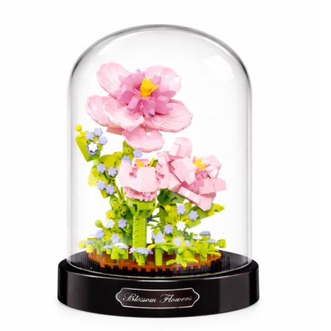 klocki kwiat hibiskus zestaw kreatywny 543 elementy