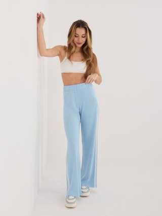 Jasnoniebieskie Spodnie Dresowe Damskie Lampasy RELEVANCE