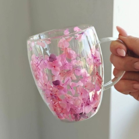 szklanka termiczna z kwiatowym wzorem estetyczna szklanka do kawy