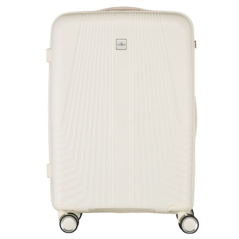 Zestaw walizek podróżnych z tworzywa ABS w beżowym kolorze - Peterson