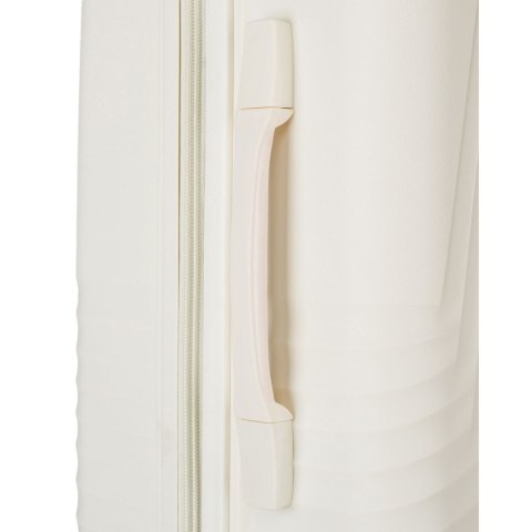 Zestaw walizek podróżnych z tworzywa ABS w beżowym kolorze - Peterson