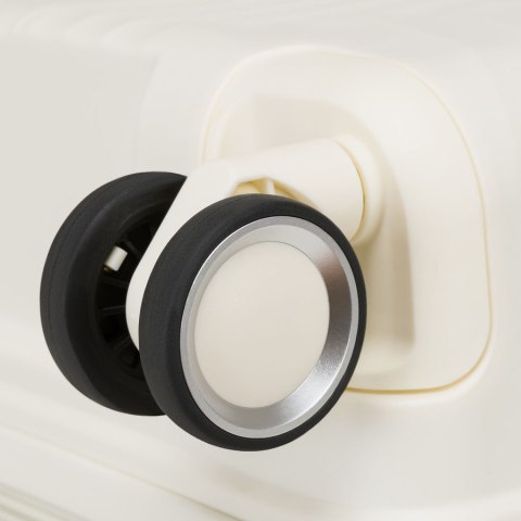 Zestaw walizek podróżnych z tworzywa ABS w beżowym kolorze - Peterson