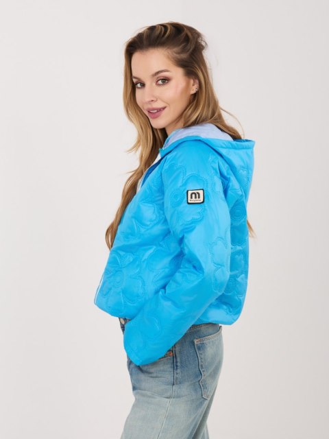 lekka kurtka damska niebieska styl casual