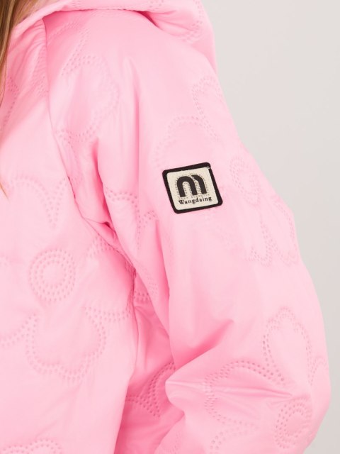 lekka kurtka damska różowa casual styl