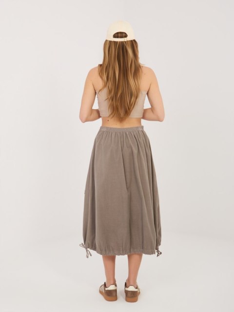 Spódnica-IT-SD-FL10158.94-ciemny bezowy