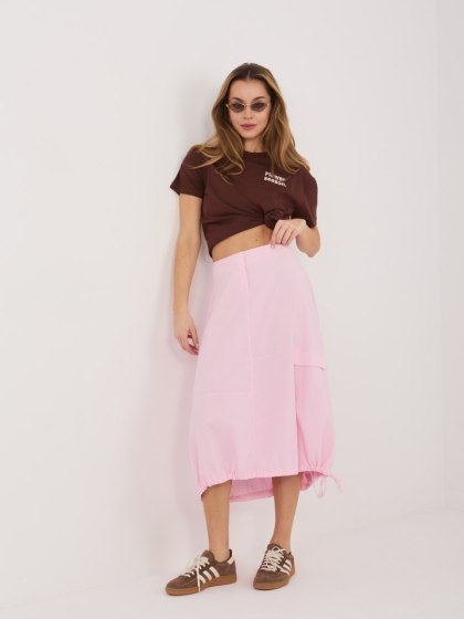 Spódnica-IT-SD-FL10158.94-jasny różowy