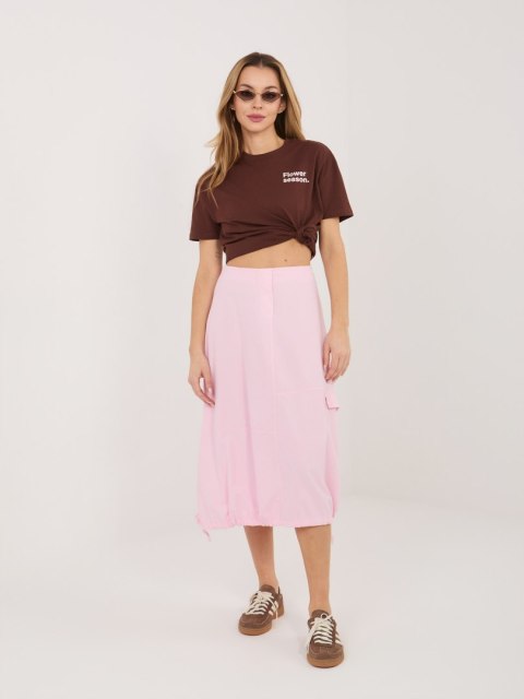 Spódnica-IT-SD-FL10158.94-jasny różowy
