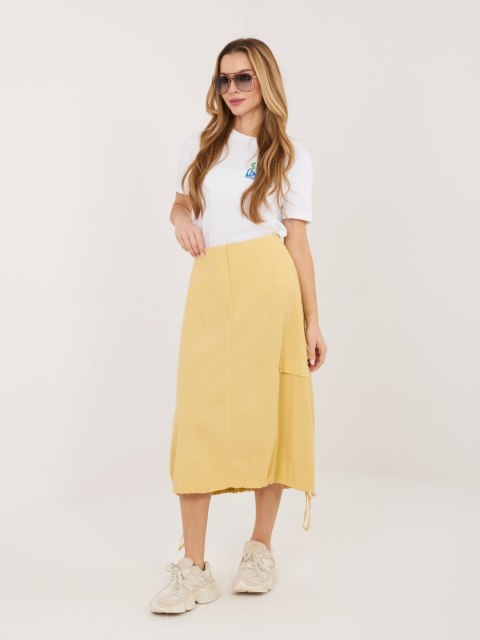 Spódnica-IT-SD-FL10158.94-jasny żółty