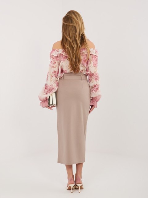 Spódnica-IT-SD-FL7393-1.16-ciemny bezowy