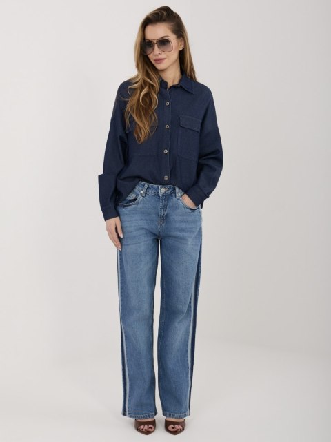 Spodnie-D85084BL62589M324-ciemny niebieski