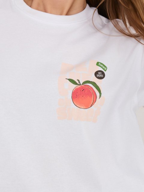 koszulka damska sublevel biała casual styl