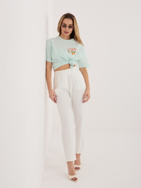 letnia koszulka damska lemons miętowa