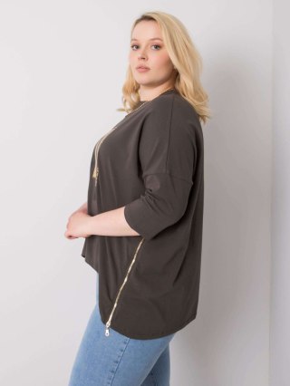 Bluzka-RV-BZ-6227.91-ciemny khaki