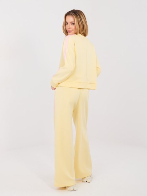 Spodnie dresowe-IT-DR-21772.91-jasny żółty