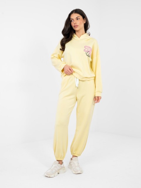 Spodnie dresowe-IT-DR-22181.81-jasny żółty