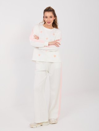 Spodnie dresowe-IT-DR-22211.90-ecru