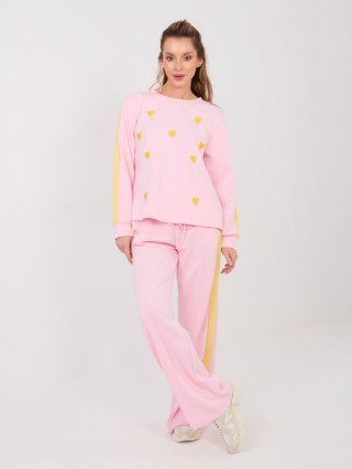 Spodnie dresowe-IT-DR-22211.90-jasny różowy