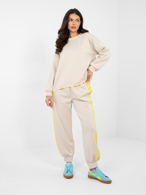 Spodnie dresowe-IT-DR-22216.95-jasny beżowy