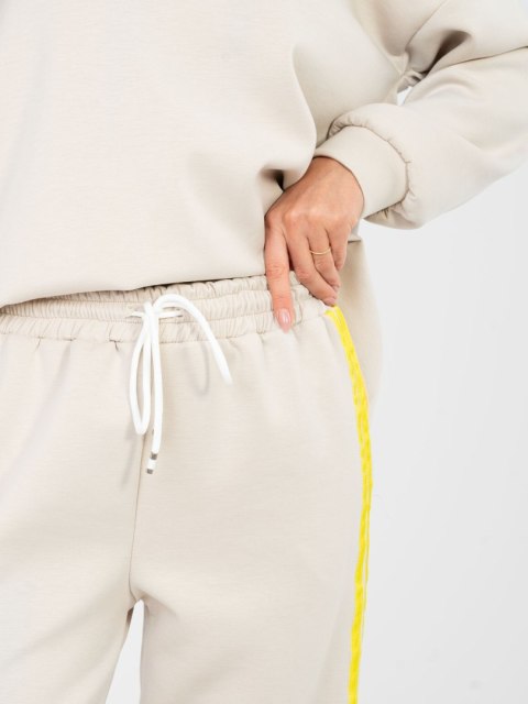 Spodnie dresowe-IT-DR-22216.95-jasny beżowy