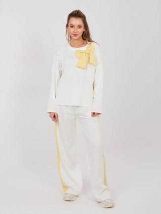 Spodnie dresowe-IT-DR-22220.88-ecru