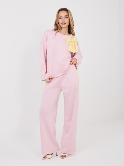 Spodnie dresowe-IT-DR-22220.88-jasny różowy