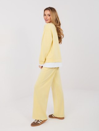Spodnie dresowe-IT-DR-22230.92-jasny żółty