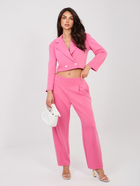 Spodnie dresowe-IT-DR-22255.83-ciemny różowy