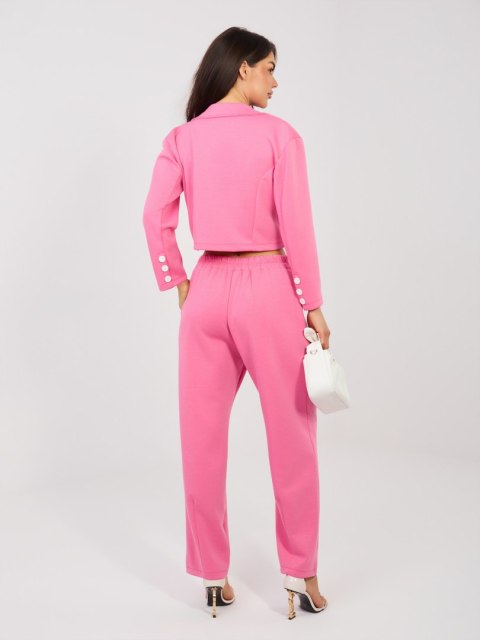 Spodnie dresowe-IT-DR-22255.83-ciemny różowy