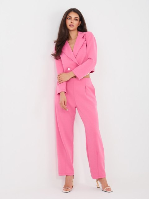 Spodnie dresowe-IT-DR-22255.83-ciemny różowy