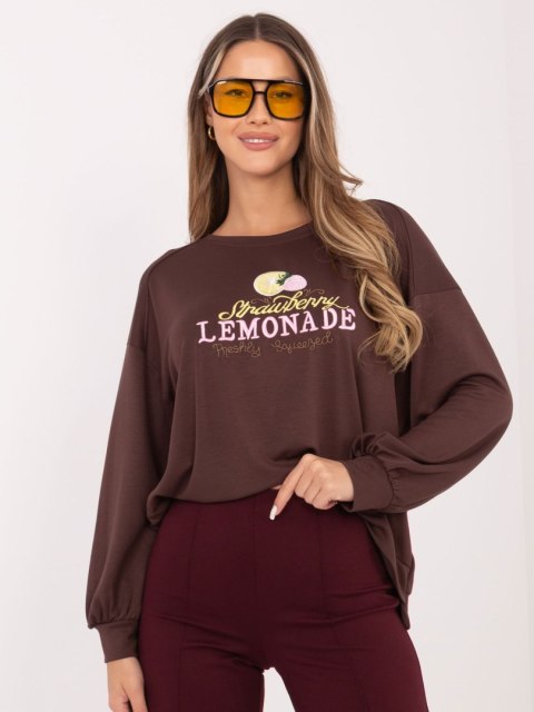 Bluza-RV-BL-A1218.11P-ciemny brązowy