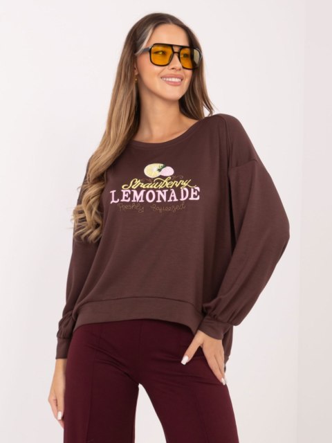 Bluza-RV-BL-A1218.11P-ciemny brązowy