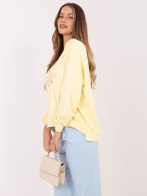 stylowa bluza damska żółta oversize na co dzień i na miasto