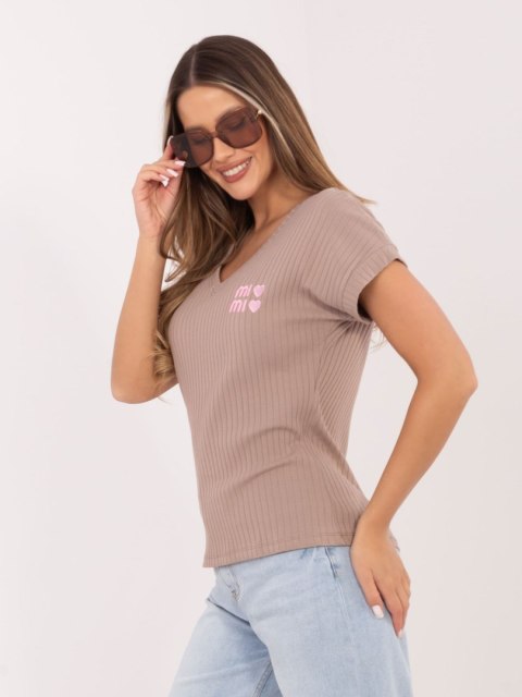 Bluzka-RV-BZ-A1245.05P-ciemny bezowy