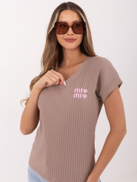 Bluzka-RV-BZ-A1245.05P-ciemny bezowy