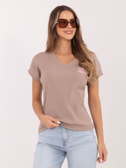 Bluzka-RV-BZ-A1245.05P-ciemny bezowy